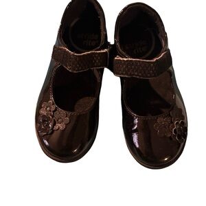 Stride Rite Shiny Black Dress Shoes for Kids